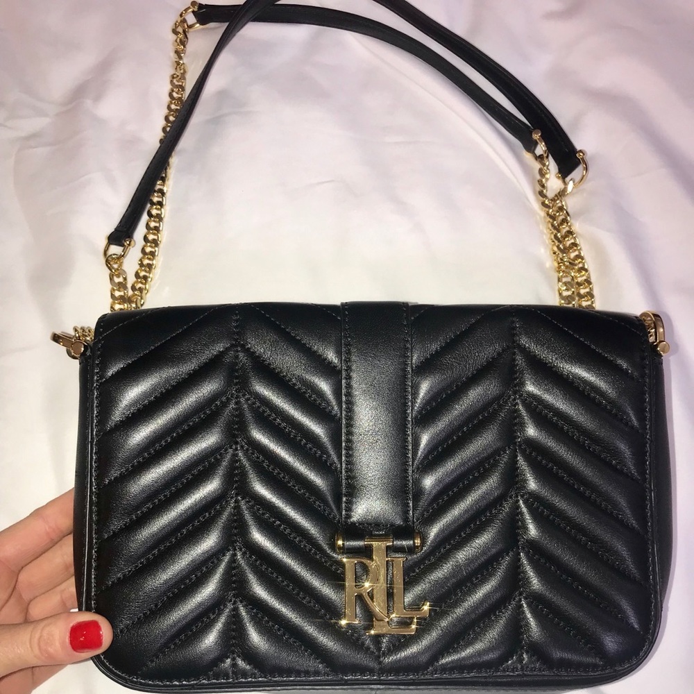 Ralph Lauren Quilted Brenda Shoulder Bag
